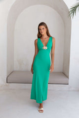 Maxikleid „Coastal Caprice“ in Grün