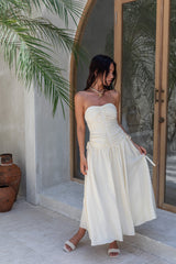 Zori Maxikleid Creme
