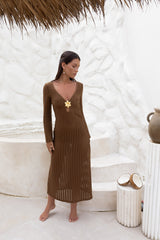 Leilani Maxikleid Chocolate