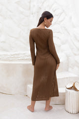 Leilani Maxikleid Chocolate