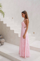 Lost In The Skies Maxikleid Pink