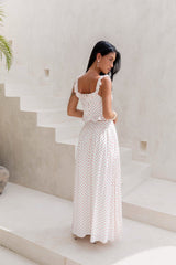Shoreline Summers Polka Dot Set Rot Weiß