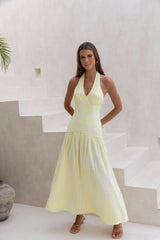 Maxikleid "Calling Your Name" Gelb