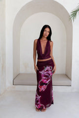 Bloom At Dawn Mesh-Top Pflaume