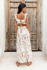 Maxikleid „In Wonderland“ in Braun