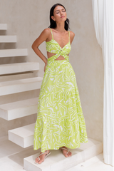 Maxikleid „Over And Over“ in Grün