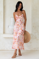 Maxikleid „Bed Of Roses“ in Pink