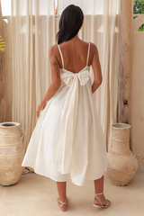 Traumlandschaften Midikleid Weiß