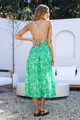 My Feelings Midi-Kleid Grün