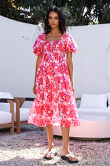 Maxikleid "Liebesgeständnisse" in Rosa