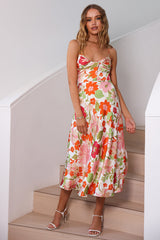 Love Strong Midikleid Mehrfarbig
