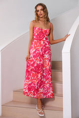 Maxikleid Pfingstrose Kissen Rosa
