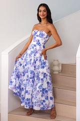 Maxikleid Among The Branches Blau