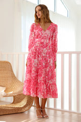 Into Heaven Maxikleid Pink