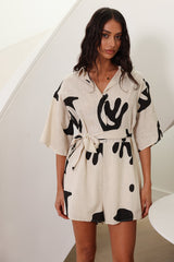 Wander Into Possibilities Jumpsuit Beige