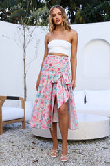 HELLO MOLLY Picknick im Sommer Maxirock Rosa