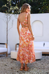 Tell Me Everything Maxi-Kleid Orange