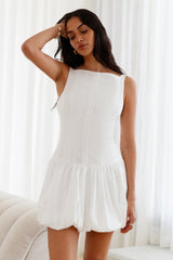 Zartes Mini-Kleid Weiß