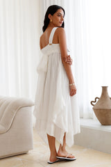 Restful Escape Midi-Kleid Weiß