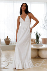 Crystal Clarity Maxikleid Weiß