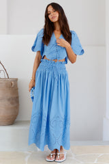 Your Soul Crop Top Blau
