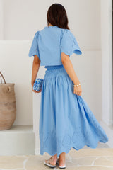 Your Soul Crop Top Blau