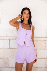Summer Spell Crop Top Lila