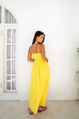 FORTUNATE ONE Blushing Lovers Maxikleid Gelb