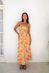 FORTUNATE ONE In Bloom Maxikleid mit Blumenmuster