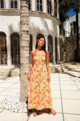 FORTUNATE ONE In Bloom Maxikleid mit Blumenmuster