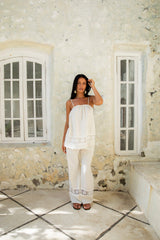 Coastal Tour Leinenhose Beige