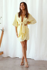 Pieces Of A Whole Dress Gelb