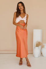 When You Breathe Maxi-Kleid Orange