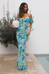 SEVEN WONDERS Longina Maxikleid Grün