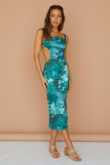 Aloe Relief Maxikleid
