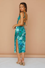 Aloe Relief Maxikleid