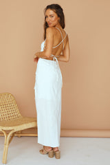 Staria Maxikleid Weiß