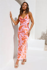 Solar Splendor Midikleid Rosa