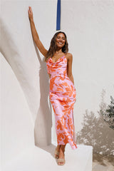 Solar Splendor Midikleid Rosa