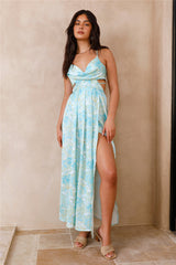 Manifesting Us Maxi-Kleid Blau