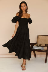 Adela Maxikleid Schwarz