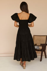 Adela Maxikleid Schwarz