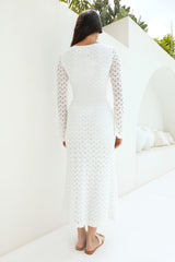 Maxikleid „Ivory Moon“, Weiß
