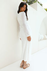 Maxikleid „Ivory Moon“, Weiß