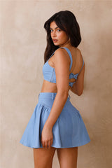 Ocean Dreamer Crop Top Blau