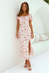 Making Me Blush Maxikleid Pink