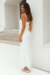 Maxikleid im Urlaubs-Look Weiß
