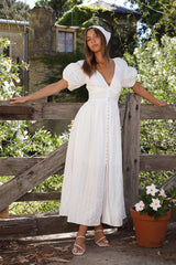 Sunny Attire Maxikleid Weiß