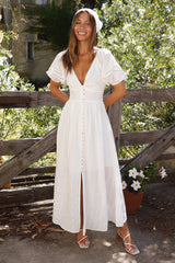 Sunny Attire Maxikleid Weiß