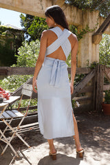 Maxikleid Late Night Blau